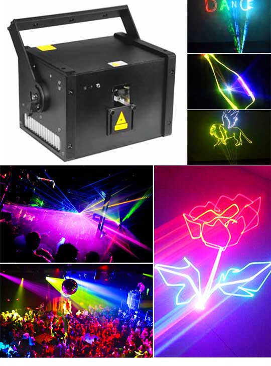 Профессиональный лазер для лазерной анимации AH30RGB Pro Max